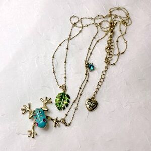 Betsey Johnson Rainforest Frog Necklace